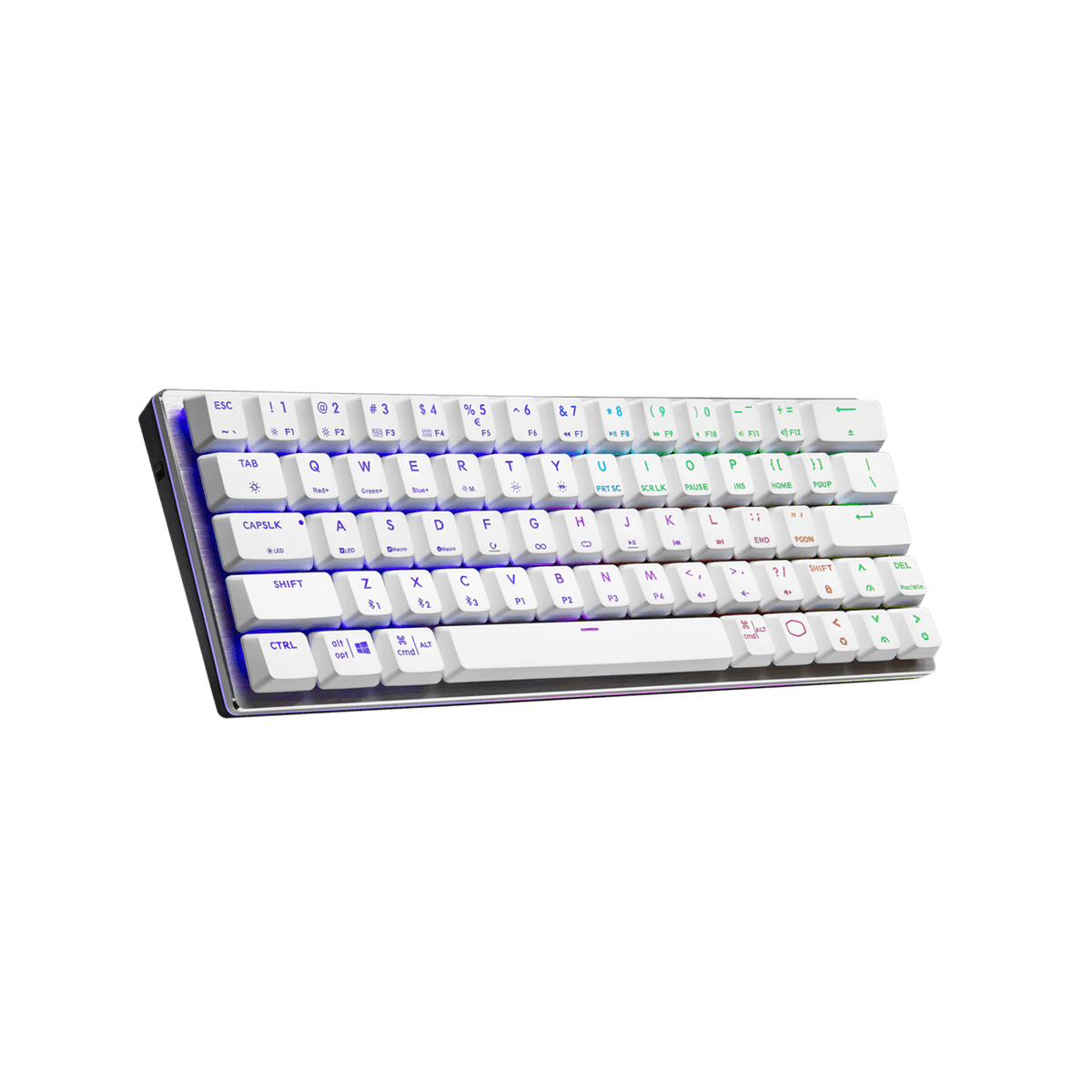 Cooler Master SK622 White RGB Compact Wireless Mech Keyboard - Low Profile Red - IT Warehouse