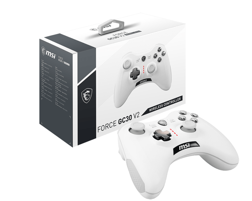 MSI FORCE GC30 V2 White Wireless Gaming Controller - IT Warehouse