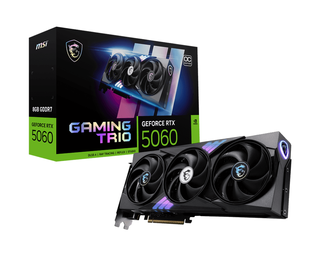 MSI GeForce RTX 5060 8G Gaming TRIO OC Graphics Card - IT Warehouse