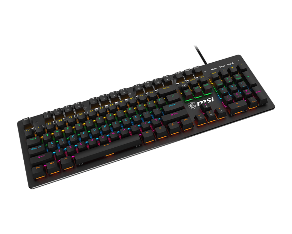 MSI Forge GK300 US Blue Switch Mechanical Keyboard - IT Warehouse