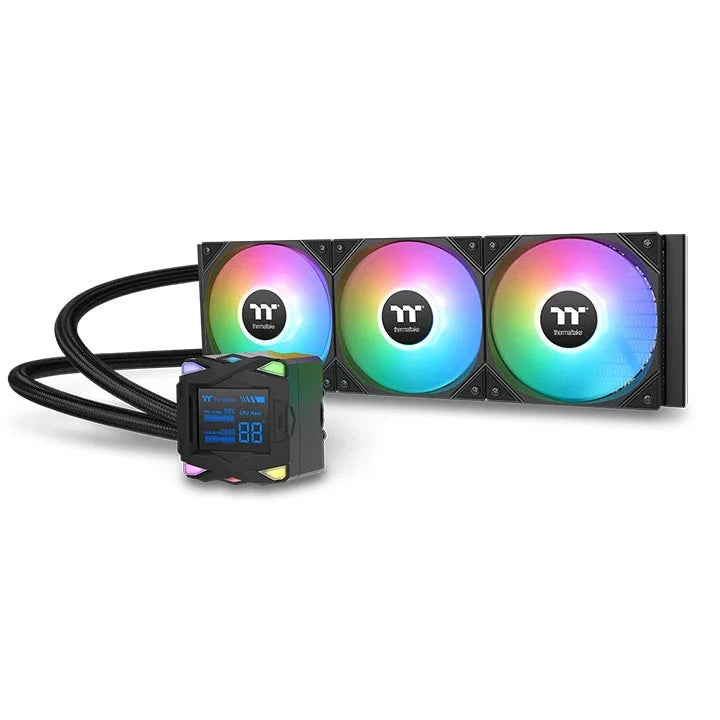 ThermalTake LA360-S ARGB 2.4in LCD Display AIO Liquid CPU Cooler by Thermaltake