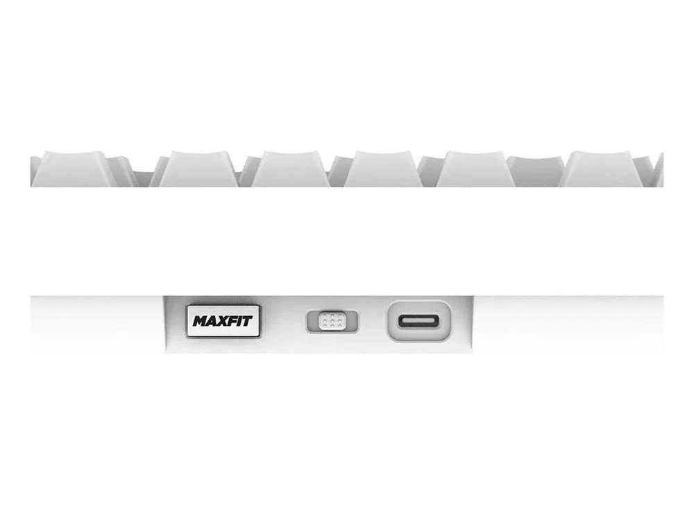 Fantech MAXFIT8 QMK Wireless Brown Switch Mechanical Keyboard - White by Fantech