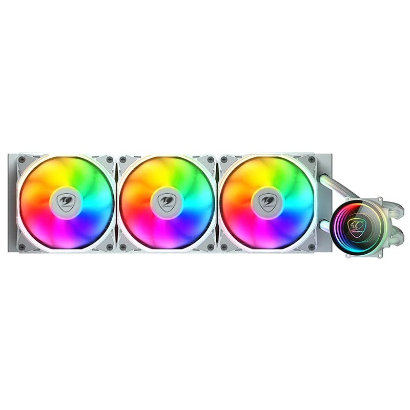Cougar Poseidon Elite ARGB 360mm High - Performance ARGB AIO Liquid Cooler - White - IT Warehouse