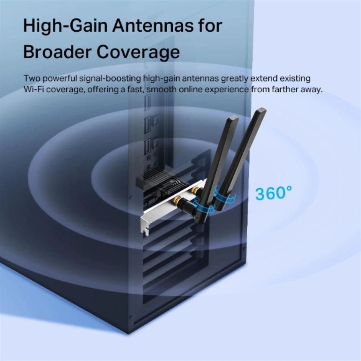 TP-Link Archer TX55E AX3000 Wi-Fi 6 Bluetooth 5.2 PCIe Adapter by TP Link