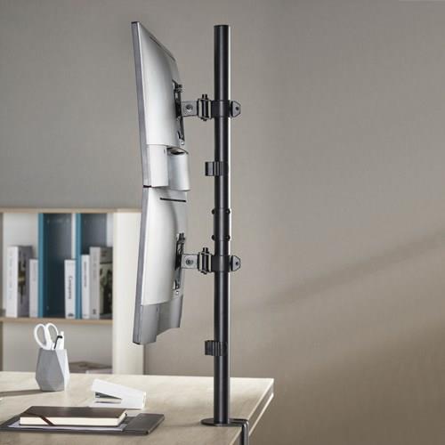 Brateck Vertical Pole Mount Dual-Screen Monitor Mount