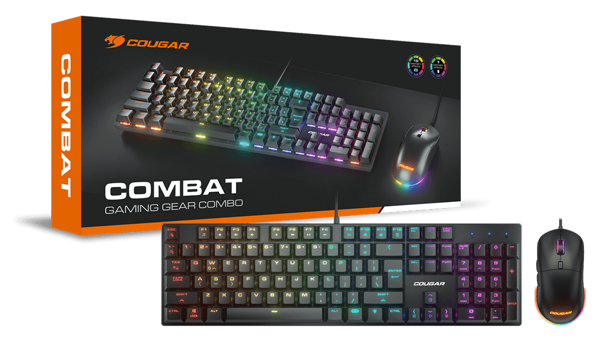 Cougar Combat Desktop Gaming Combo Mechanical Keyboard and Mouse - IT Warehouse
