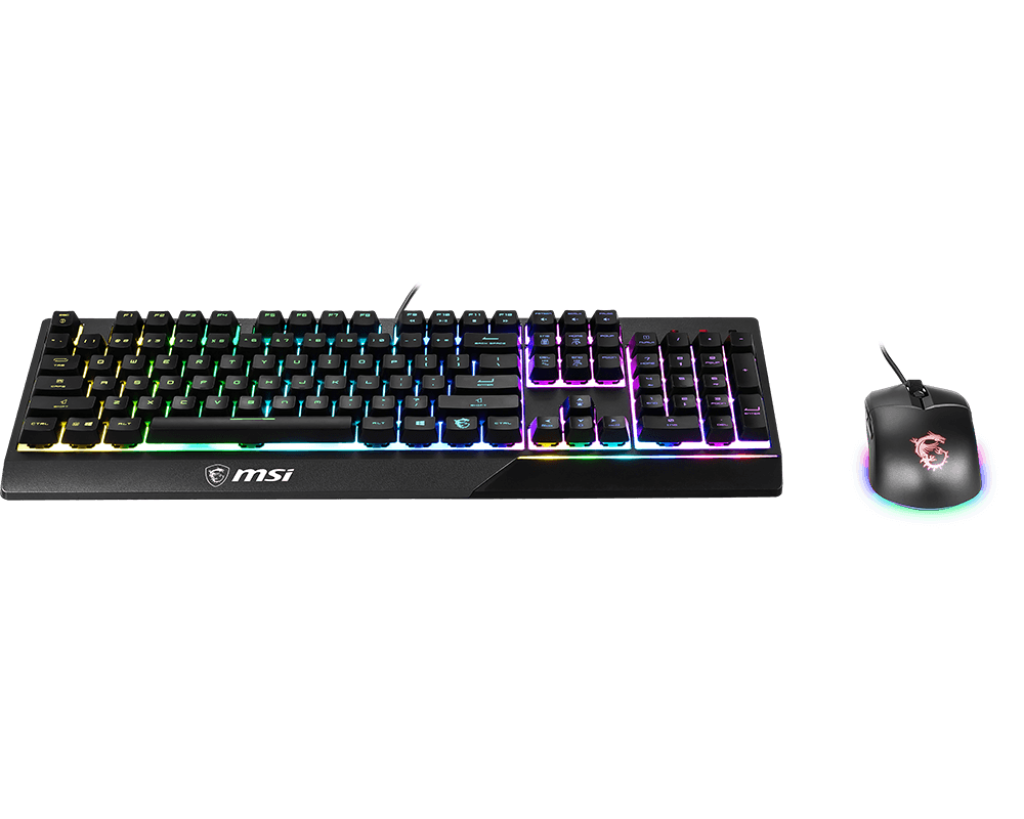 MSI Vigor GK30 RGB Gaming Keyboard and Mouse Black by MSI