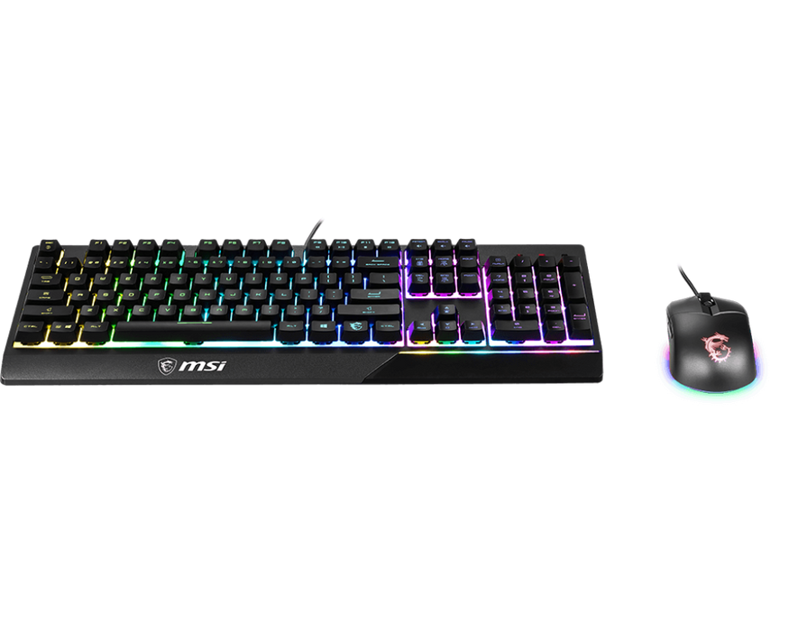 MSI Vigor GK30 RGB Gaming Keyboard & Mouse Black