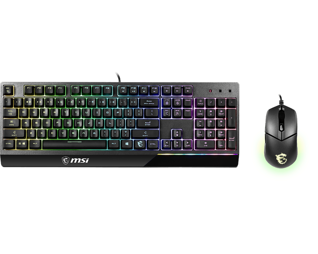 MSI Vigor GK30 RGB Gaming Keyboard and Mouse Black by MSI