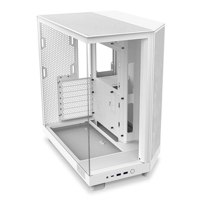 NZXT H6 Flow (2023) Compact  Dual-chamber ATX Case - All White