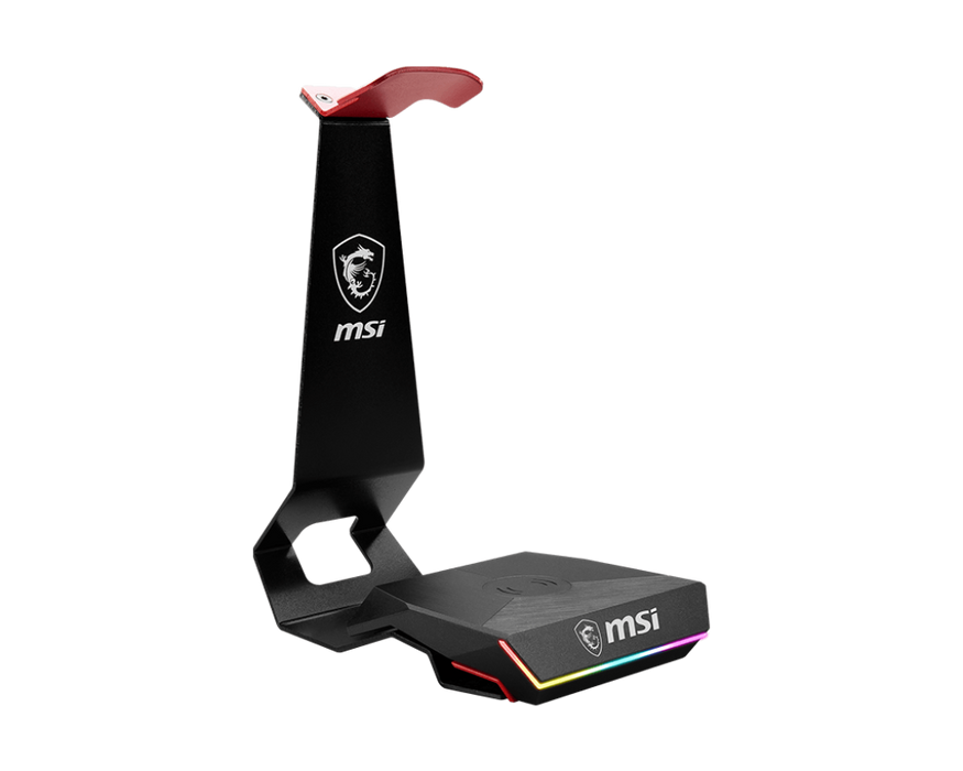 MSI HS01 Combo Headset Stand with Wireless Qi Charging