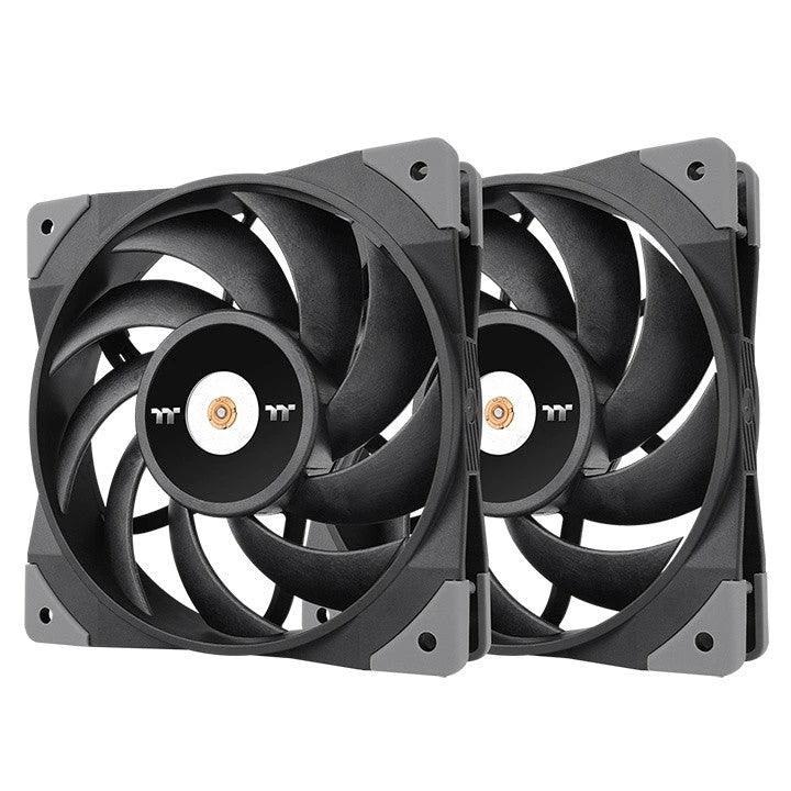 ThermalTake ToughFan 120mm PWM High Static 2000RPM Black Twin Pack by Thermaltake