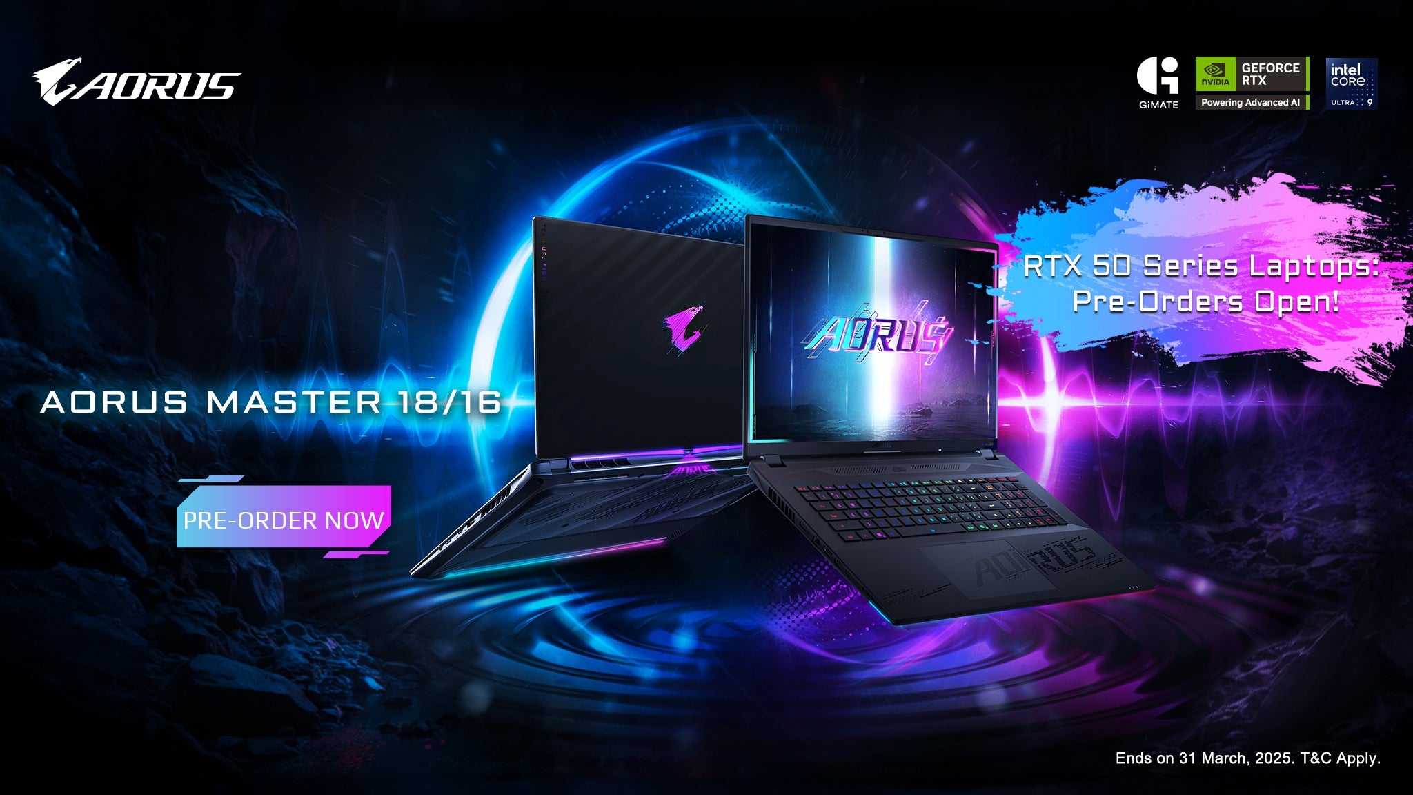Gigabyte RTX50 Series Notebooks Pre-Order Special