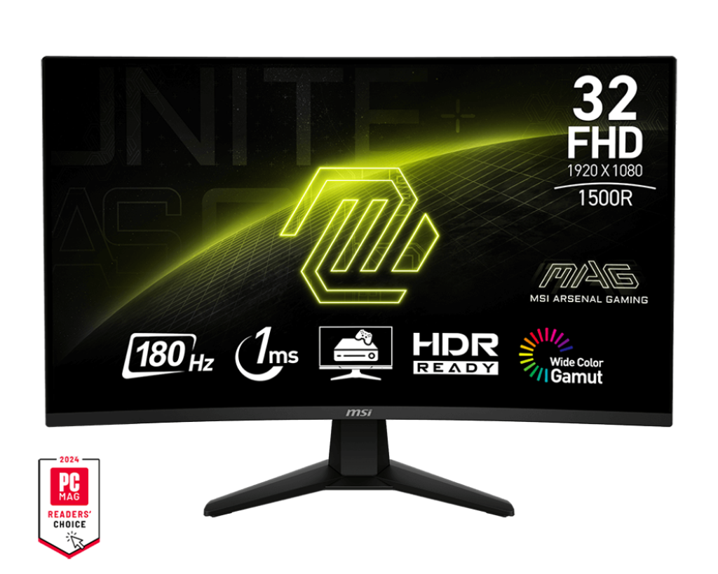 MSI MAG 32C6 31.5inch 180Hz FHD VA Curved Gaming Monitor