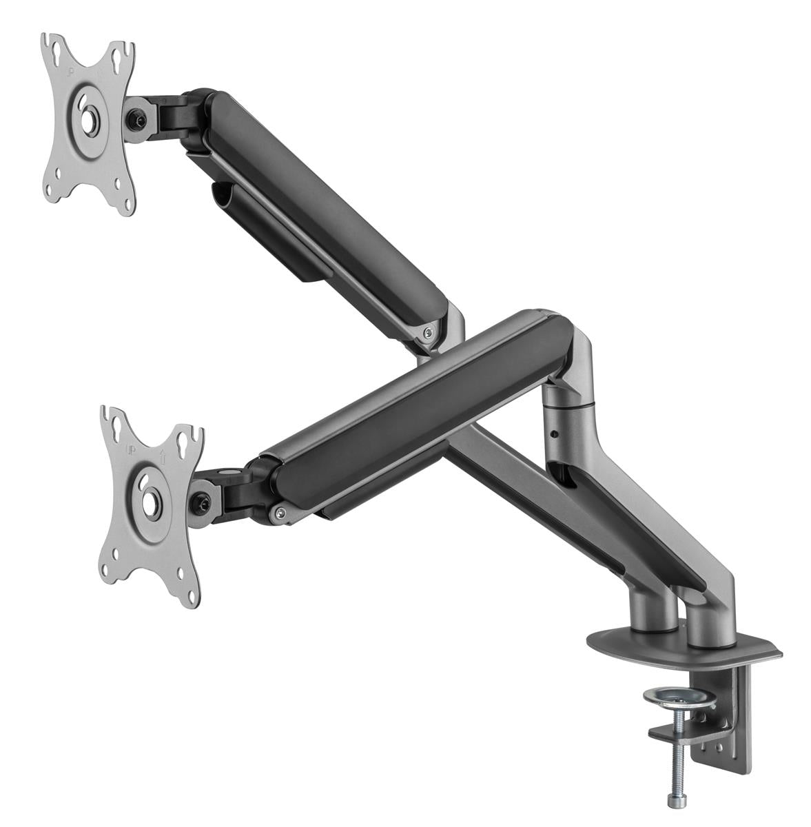 INFINITY Grey Dual Monitor Economical Spring-Assisted Monitor Arm