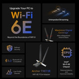 TP-Link Archer TXE72E AXE5400 Wi-Fi 6E Bluetooth 5.3 PCIe Adapter