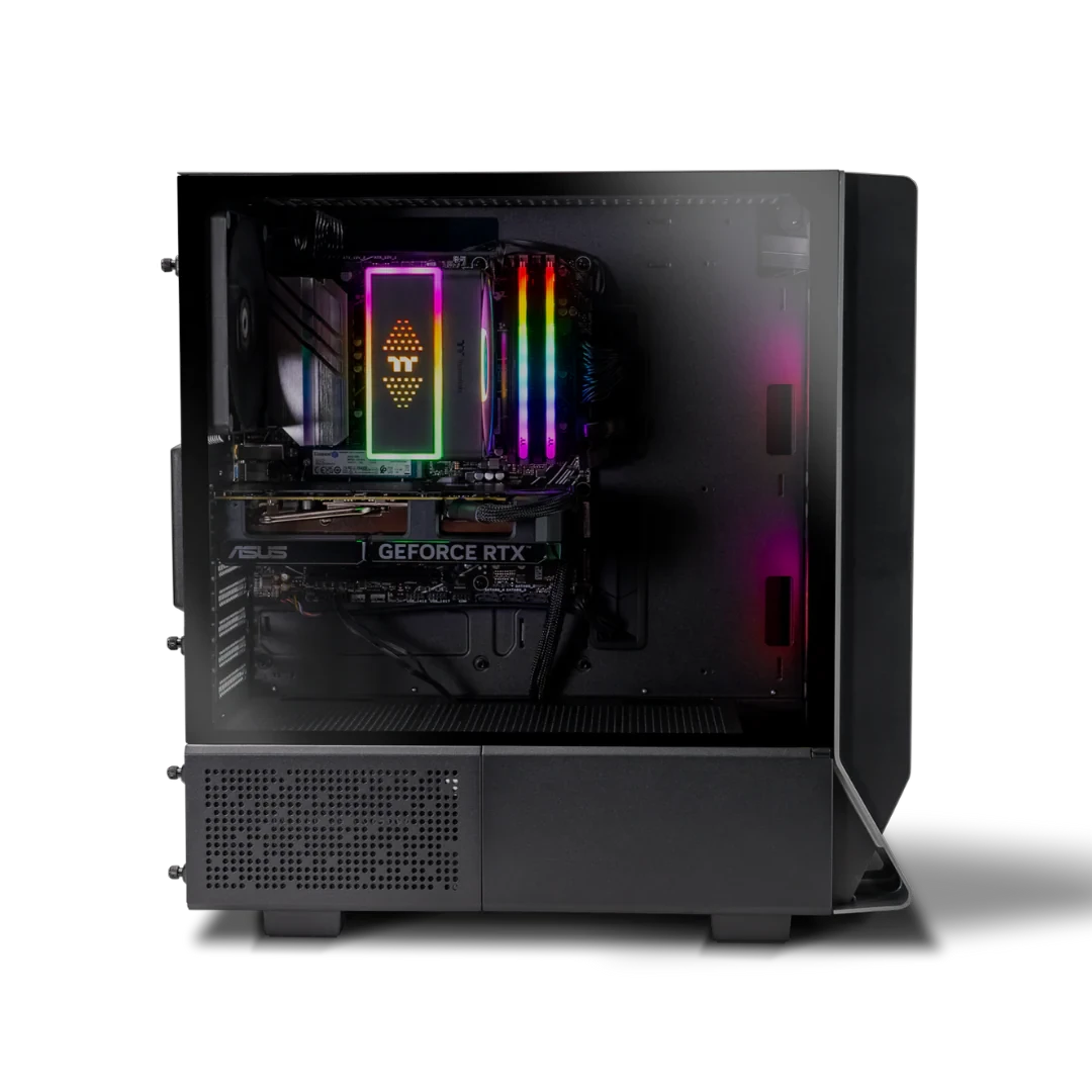 Thermaltake Infinity PRO V6 Ryzen 5 7600 RTX 5070 1TB SSD 32GB RAM W11H Gaming Desktop PC - Black by Thermaltake