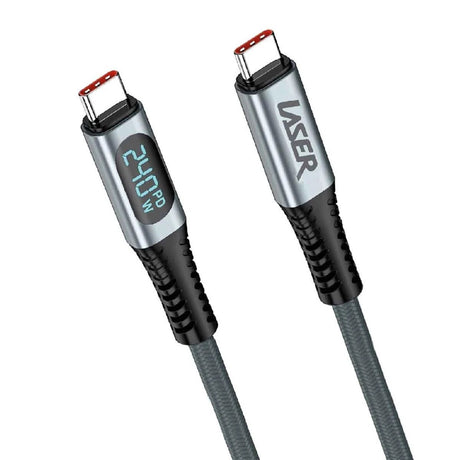 Laser 1m High Speed USB C 3 2 charging cable with LED indicator 240W by Laser