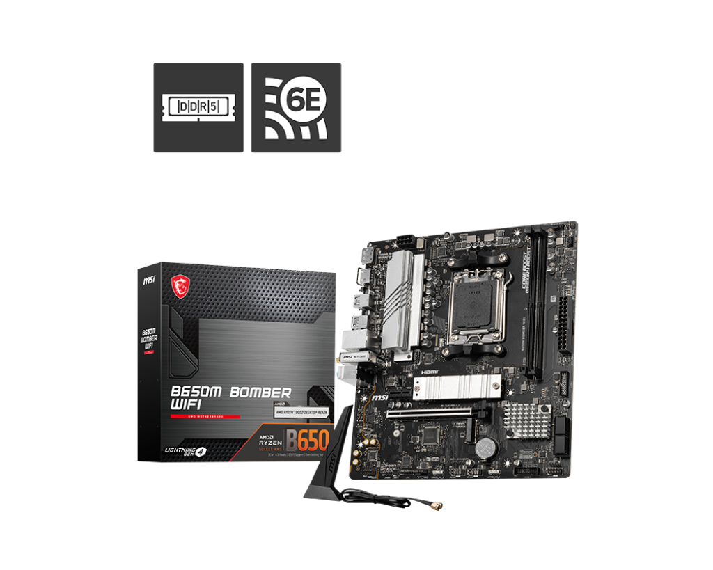MSI PRO B650M BOMBER WIFI Wi-Fi DDR5 Motherboard
