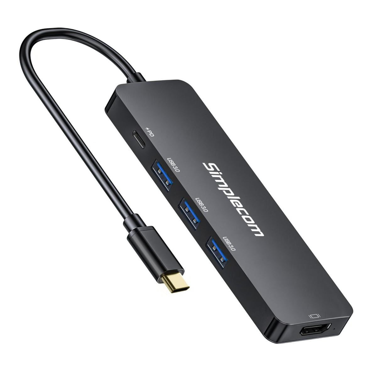 Simplecom CH545 USB-C 5-in-1 Multiport Adapter Docking Station