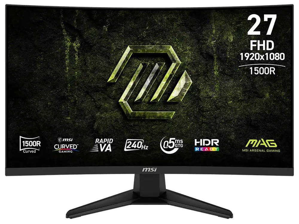 MSI MAG 275CF X24 27" FHD Rapid VA 240Hz Curved Gaming Monitor by MSI