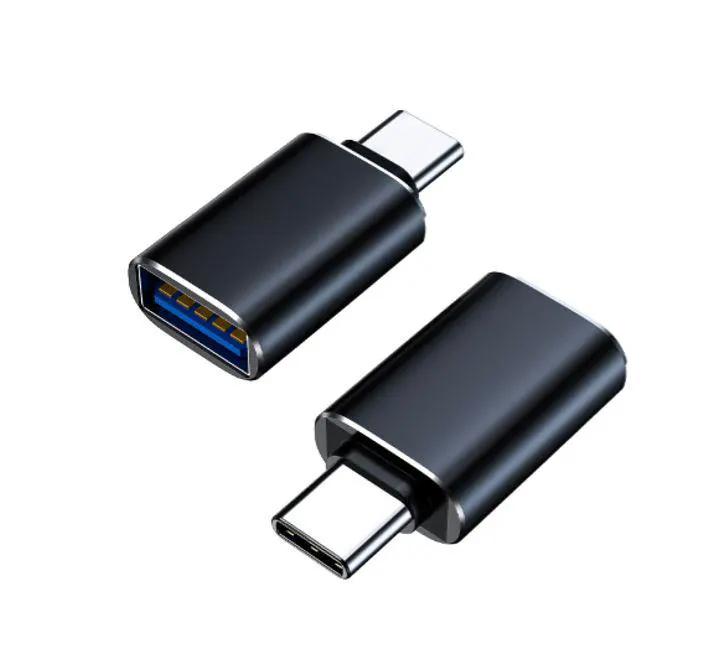 8Ware USB-A female to USB-C Male OTG Adapter For Laptop, Wall Chargers,Phone Black by 8ware