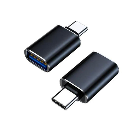 8Ware USB-A female to USB-C Male OTG Adapter For Laptop, Wall Chargers,Phone Black by 8ware