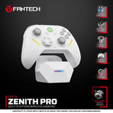 Fantech ZENITH PRO Wireless Gamepad RGB Multi-Platform Game Controller with Charging Dock (White) by Fantech