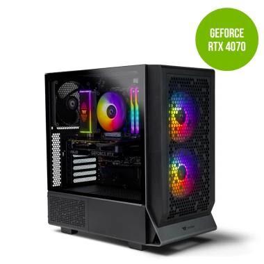 Thermaltake Infinity Pro V4 R5-7500F RTX 4070 1TB SSD 32GB W11H Gaming Desktop PC - Black by Thermaltake