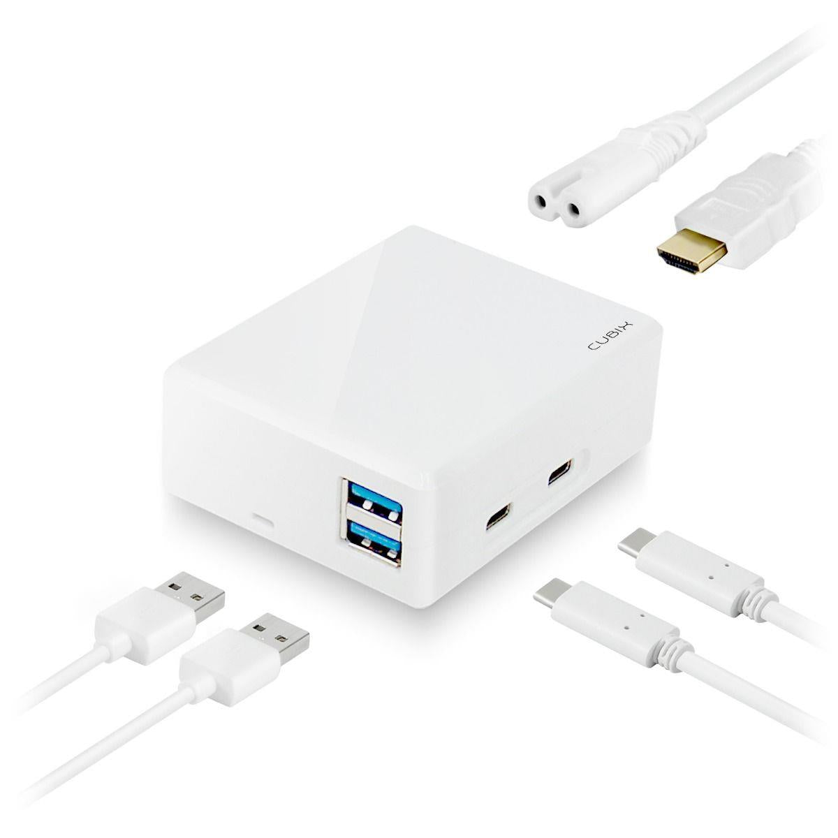 MBeat Cubix Portable USB-C Docking Station With Built-in Power