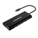 Simplecom CHT814 14-in-1 USB-C 4K Triple Display MST Docking Station with Dual HDMI DP