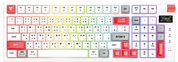 Fantech MK918 Atom Pro97 Hot-Swap Wireless Red Switch Mechanical White Keyboard with Display Screen