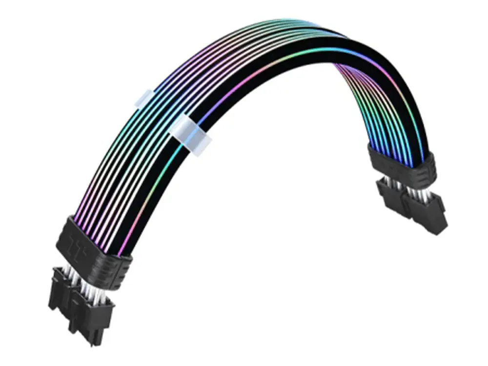 Thermaltake Tt Mod Sleeved ARGB 8Pin 300mm PSU Cable - Black Edition by Thermaltake