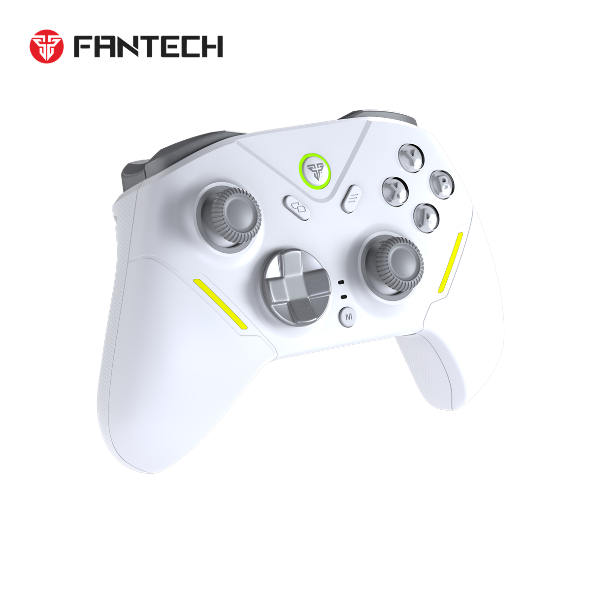 Fantech ZENITH PRO Wireless Gamepad RGB Multi-Platform Game Controller with Charging Dock (White) by Fantech