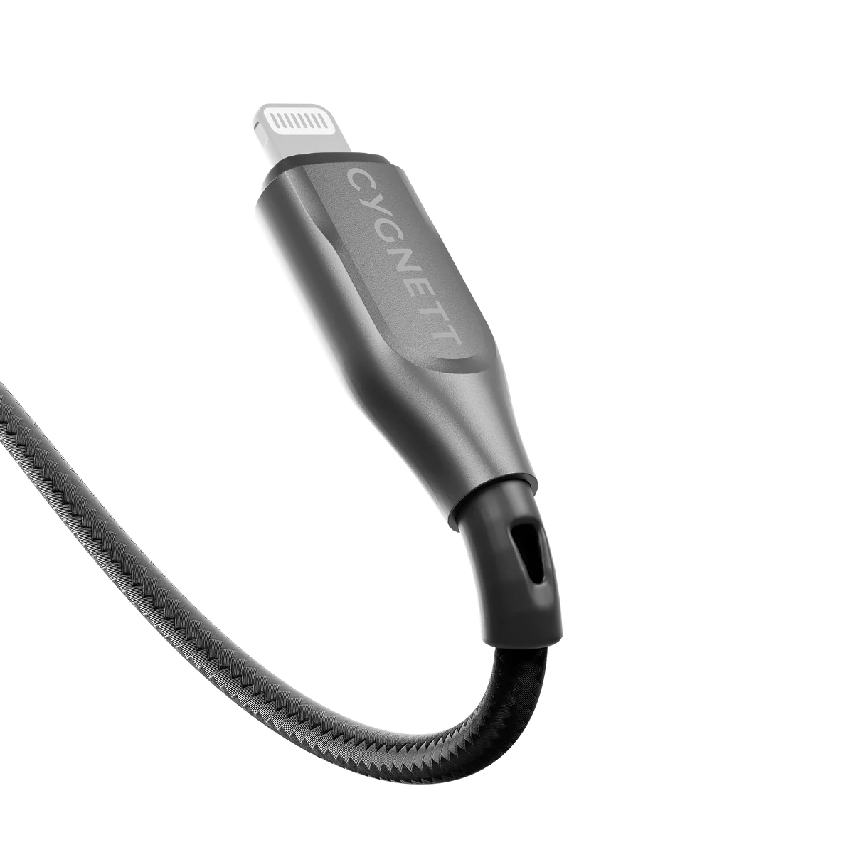 Cygnett Armoured Lightning to USB-C (2.0) Cable (1M) - Black