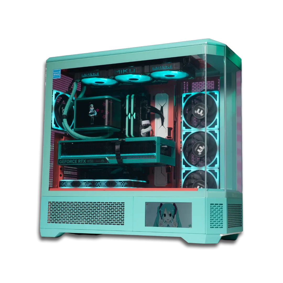 Thermaltake ASUS Hatsune MIKU Limited Edition Desktop PC, Ryzen 7, 32GB RAM, 2TB SSD, RTX 5080, Windows 11 Home by Thermaltake