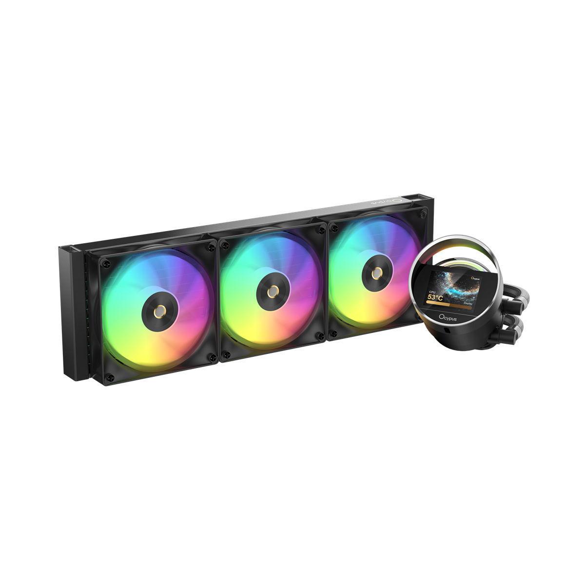 OCYPUS SIGMA L36 EX BLACK 360 ARGB 3.95" IPS SCREEN LIQUID COOLER