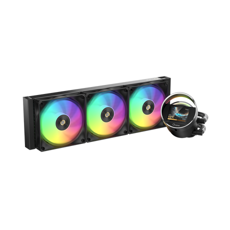 OCYPUS SIGMA L36 EX BLACK 360 ARGB 3.95" IPS SCREEN LIQUID COOLER