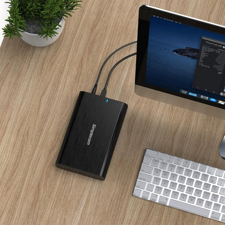 Simplecom SE331 Aluminium 3.5'' SATA to USB-C External Hard Drive Enclosure USB 3.2 Gen1 5Gbps - Electronics > Electronics Accessories > Computer Components > Storage Devices > Hard Drive Accessories > Hard Drive Enclosures & Mounts from Simplecom