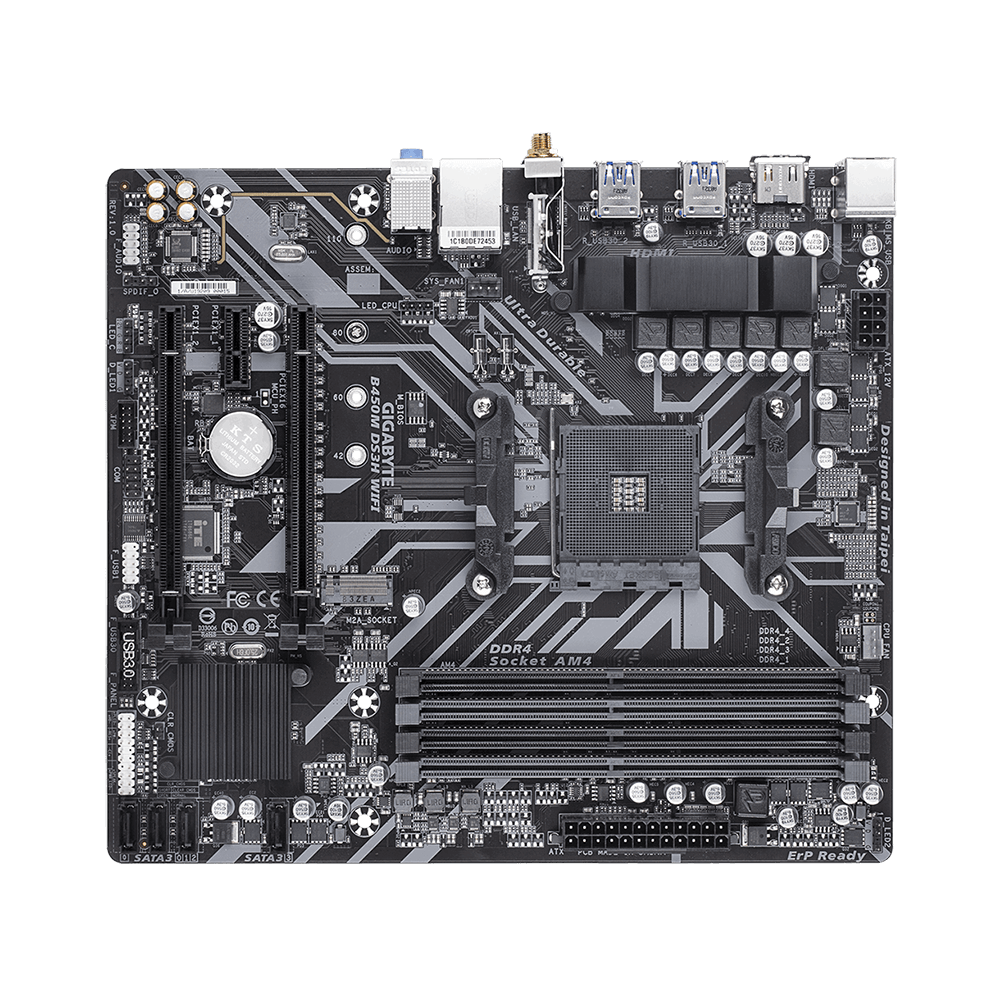 Gigabyte B450M DS3H WiFi AM4 mATX Motherboard