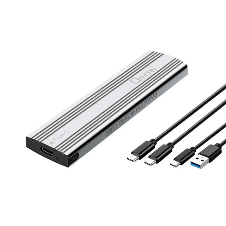 Oxhorn USB-C 3.2 Gen 2 M.2 NVMe SSD Enclosure Silver by OXHORN