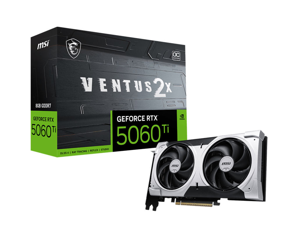 MSI GeForce RTX 5060 Ti 8G VENTUS 2X PLUS Graphics Card