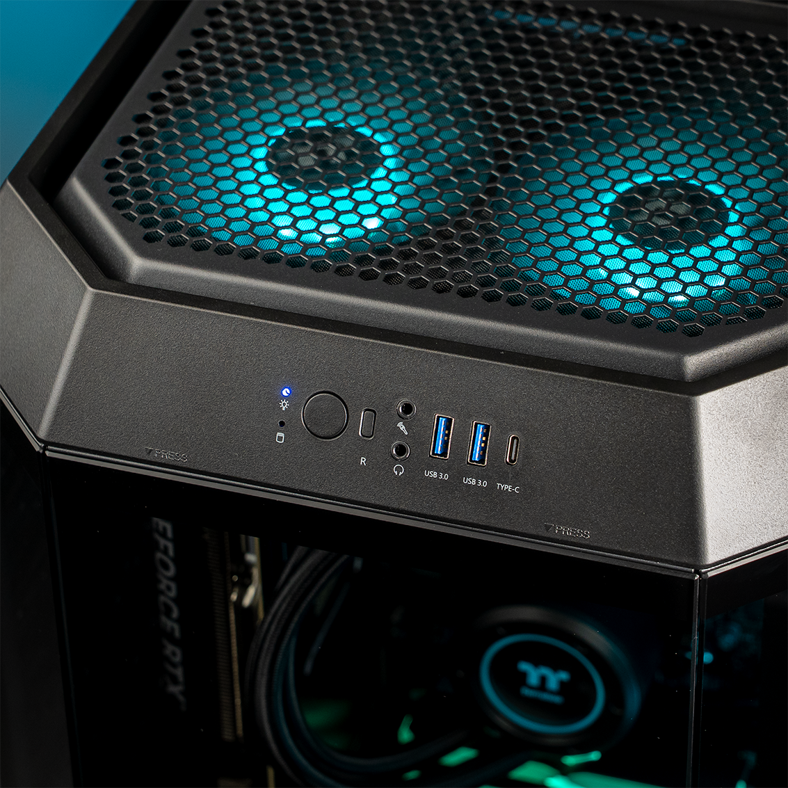 Thermaltake Citadel 300 Pro Desktop PC Intel Core i5-14600KF 32GB RAM RTX 5070 W11H - Tower 300 Black