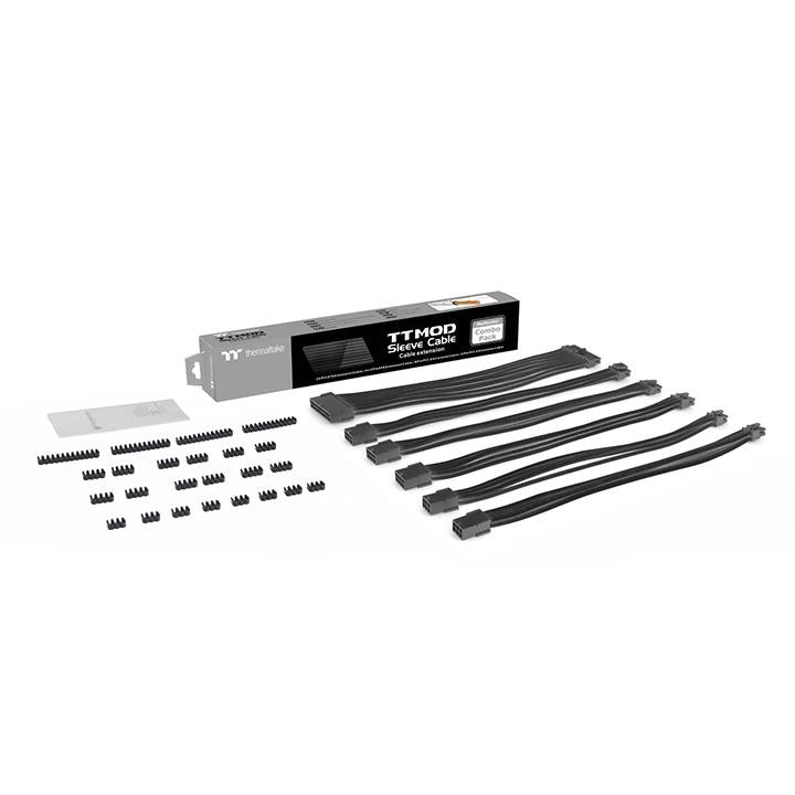 Thermaltake TtMod Sleeve Cable (Cable Extension) – Black