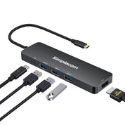 Simplecom CH545 USB-C 5-in-1 Multiport Adapter Docking Station