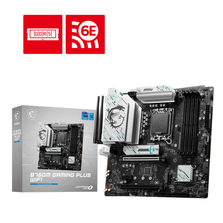 MSI B760M Gaming PLUS WIFI Motherboard - Electronics > Circuit Boards & Components > Printed Circuit Boards > Computer Circuit Boards > Motherboards from MSI