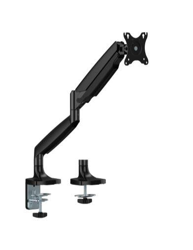 Brateck LDT82-C012 SINGLE SCREEN HEAVY-DUTY GAS SPRING MONITOR ARM For most 17"~45" Monitors, Matte Black