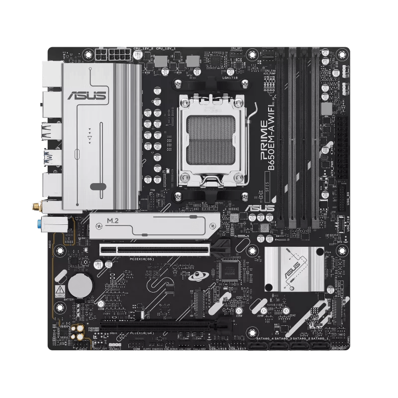 Asus Prime B650EM-A WIFI AM5 mATX Motherboard - IT Warehouse