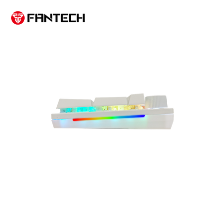 Fantech MAXPOWER II Wired Hot-Swap RGB Backlight Lemon Zest Switch Mechanical Keyboard - White Wrist Rest by Fantech