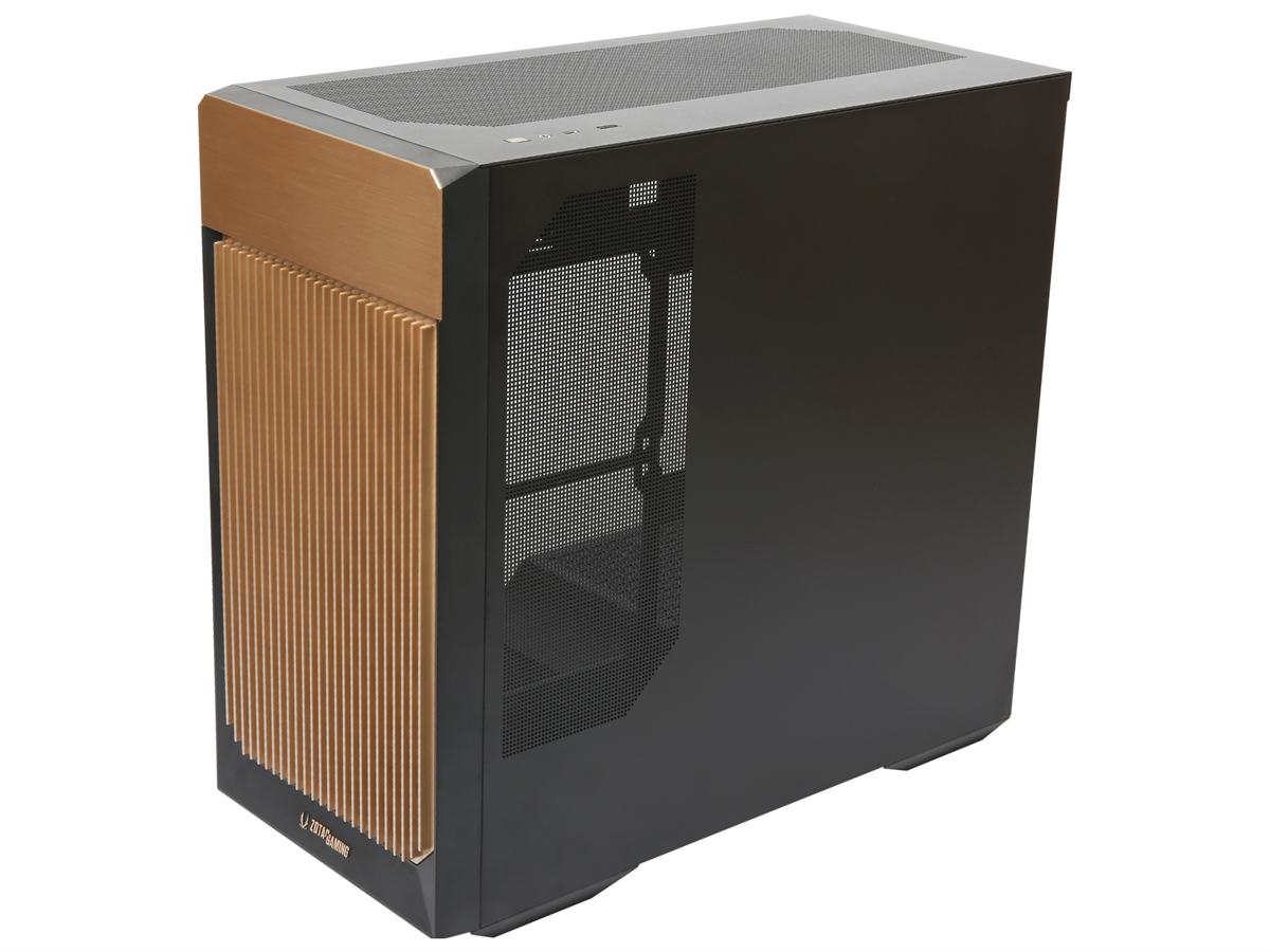 Zotac Gaming Alloy Tempered Glass 3x Fans USB-C mATX PC Case - Black